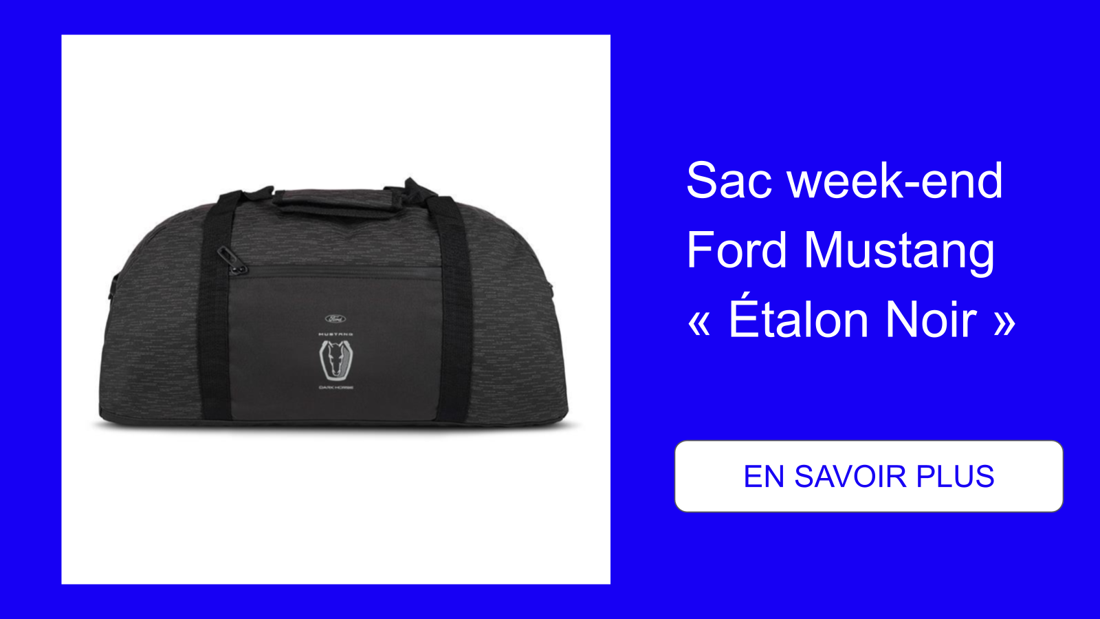 Sac week-end Ford Mustang « Étalon Noir »